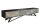 TV Lowboard 200 cm placage de pierre bois dacacia fer pièce unique