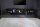 TV Lowboard 200 cm placage de pierre bois dacacia fer pièce unique
