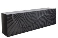 Buffet suspendu Noir Bois Largeur 177 cm Travail manuel...