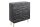 Highboard noir or 2 portes 100 x 120 cm fait main
