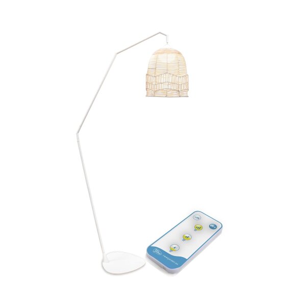 Lampadaire LED extérieur batterie 165 cm de haut IP54 2700 K dimmable
