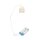 Lampadaire LED extérieur batterie 165 cm de haut IP54 2700 K dimmable