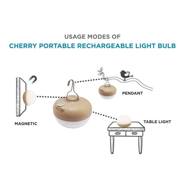 Lampe LED Batterie Crochet USB Aimant Ø 11 cm Télécommande