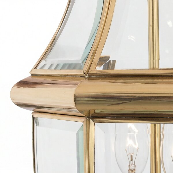 Lanterne murale laiton verre vintage inoxydable IP44 E14