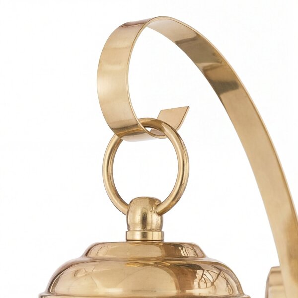 Lanterne murale laiton verre vintage inoxydable IP44 E14
