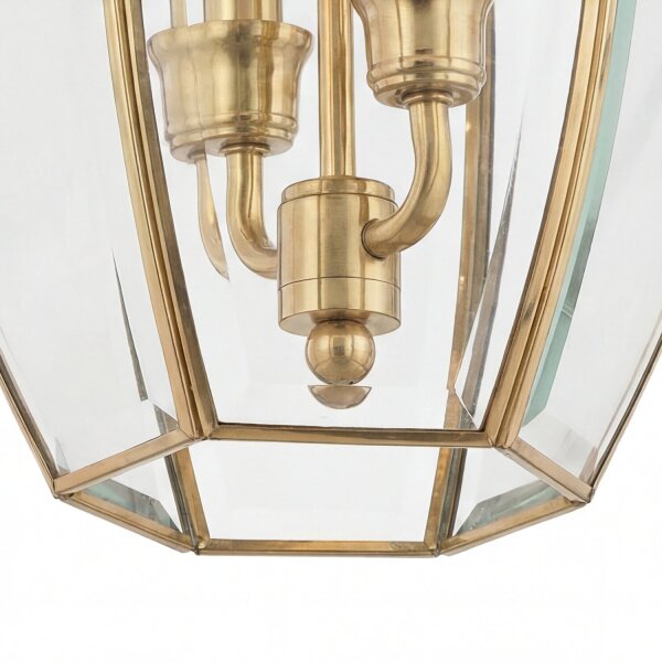 Lanterne murale laiton verre vintage inoxydable IP44 E14
