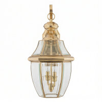 Lanterne murale laiton verre vintage inoxydable IP44 E14