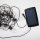 Guirlande lumineuse extérieure LED solaire IP44 noire 2700 K 5m de long