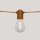 Guirlande lumineuse solaire extérieure LED 2700K Jute IP44 5m de long