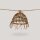 Guirlande lumineuse solaire LED 1800 K 5 m de long jute fibre naturelle