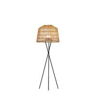 Lampadaire LED extérieur Abat-jour en rotin 148 cm...