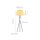 Lampadaire LED extérieur Abat-jour en rotin 148 cm avec batterie IP54