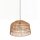 Suspension rotin Ø 49 cm Naturel Noir Boho E27
