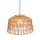 Suspension rotin Ø 49 cm Naturel Noir Boho E27