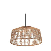 Suspension rotin E27 grand Ø 79 cm rond en naturel...