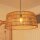 Suspension rotin E27 grand Ø 79 cm rond en naturel Boho
