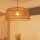 Suspension rotin E27 grand Ø 79 cm rond en naturel Boho