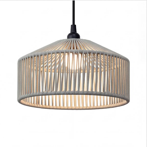 Suspension extérieure IP54 corde Abat-jour E27 Ø 30 cm Vert