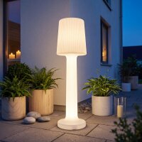 Lampadaire LED extérieur 110 cm blanc IP65 2700 K...