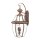 Applique murale REGINA verre acier IP44 en cuivre antique