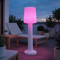 Lampadaire LED extérieur batterie 100 cm IP65...