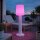 Lampadaire LED extérieur batterie 100 cm IP65 changement de couleur variateur