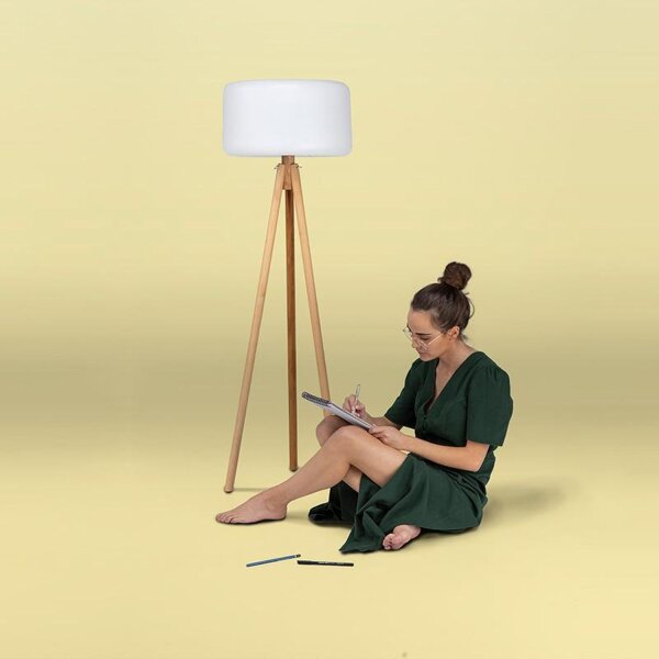 Lampadaire LED extérieur IP65 140 cm changement de couleur dimmable