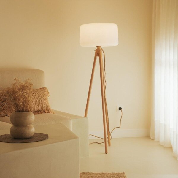Lampadaire tripode solaire à changement de couleur 140 cm LED