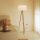 Lampadaire tripode solaire à changement de couleur 140 cm LED