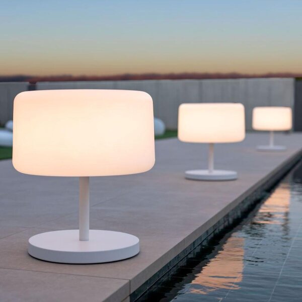 Lampadaire LED extérieur solaire changeant de couleur 155 cm dimmable