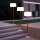 Lampadaire LED extérieur solaire changeant de couleur 155 cm dimmable