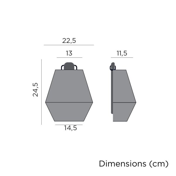 Applique murale LED Outdoor Akku Lampe IP54 portable Taupe
