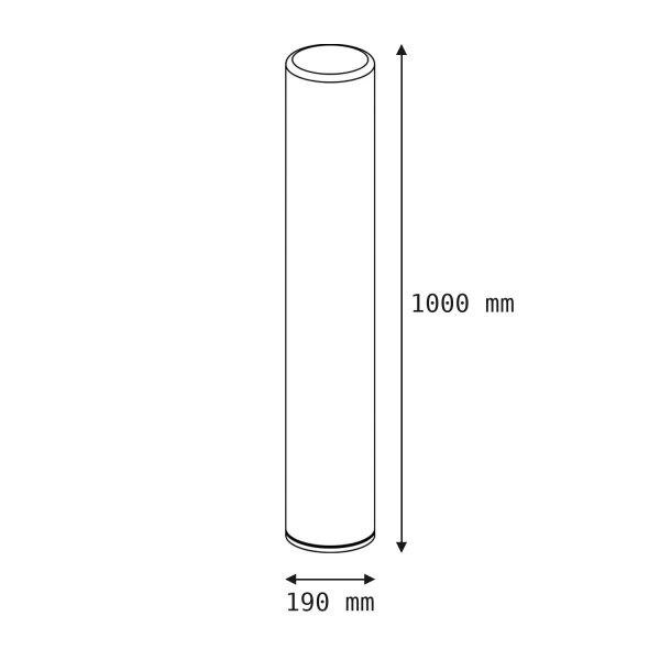 Colonne lumineuse LED changeant de couleur dimmable 100 cm IP65 Batterie sans fil