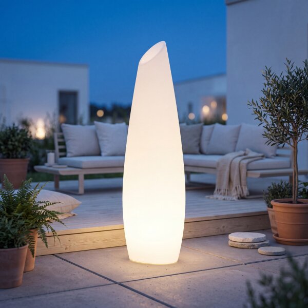 Lampadaire LED extérieur 140 cm IP65 2700K Fiche Câble