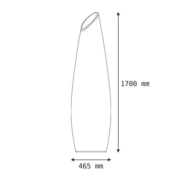 Lampe LED décorative extérieure avec fiche Câble 170 cm IP65 2700 K