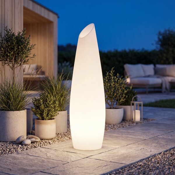 Lampadaire LED extérieur 170 cm IP65 6000 K avec fiche câble