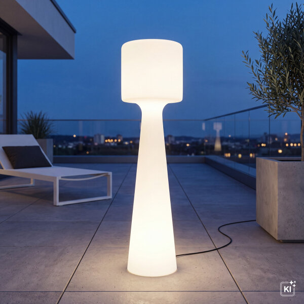 Lampadaire LED extérieur 170 cm IP65 2700 K Fiche Câble
