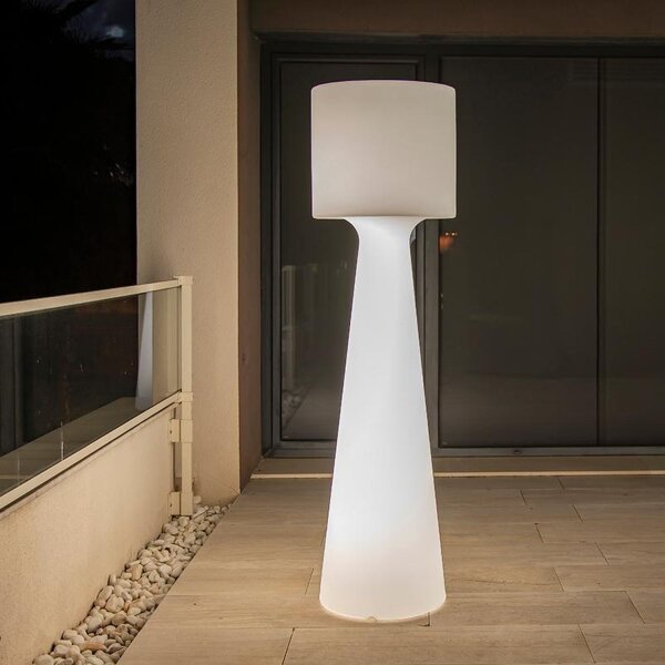 Lampadaire LED extérieur sans fil changement de couleur variateur 140cm IP65