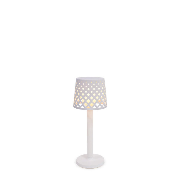 Lampe de table LED Akku Touch IP44 31 cm Blanc 3000 K portable