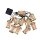 Guirlande lumineuse solaire LED 5m de long IP44 2000 K bambou