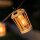 Guirlande lumineuse solaire LED 5m de long IP44 2000 K bambou