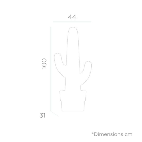 Lampe décorative LED Jardin Blanc 100 cm IP65 6000 K Câble Cactus