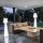 Lampadaire LED extérieur 110 cm avec fiche Câble IP65 6000K
