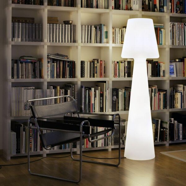 Lampadaire LED extérieur IP65 165cm blanc 6000K Connecteur Câble