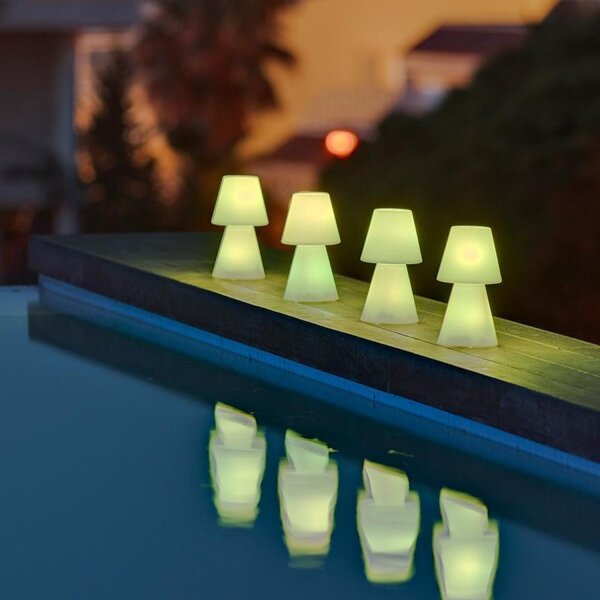Lampe de table LED extérieure sans fil Variateur de couleur Changement de couleur 20 cm IP43