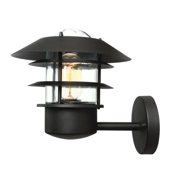 Lampe dextérieur noire en acier inoxydable IP44 maritime