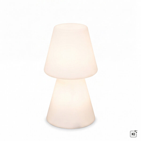 Lampe de table extérieure 45 cm IP65 Blanc E27 Fiche Câble 6000K