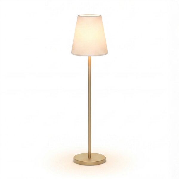 Lampadaire LED solaire 119cm changement de couleur laiton blanc IP65
