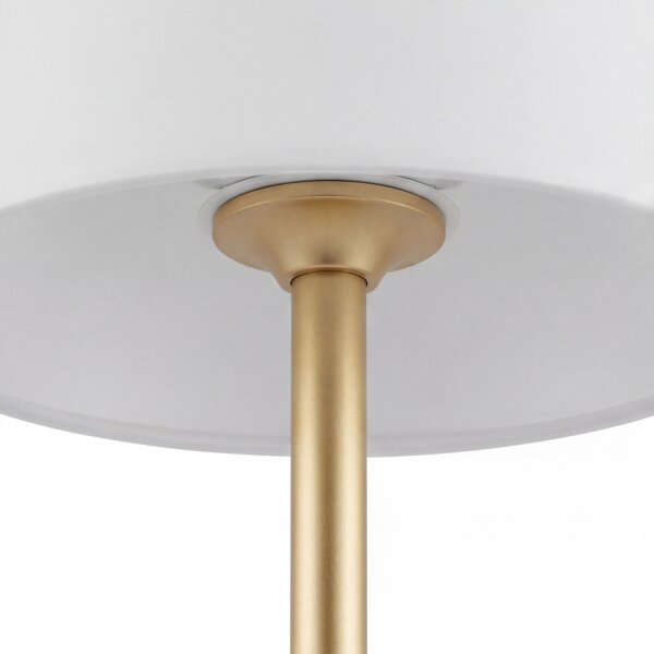 Lampadaire LED solaire 119cm changement de couleur laiton blanc IP65