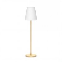 Lampadaire LED solaire 119cm changement de couleur laiton...